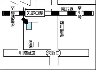 図　谷平医院の地図