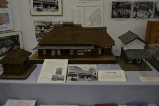 江戸時代の古民家、土蔵、薪小屋の模型