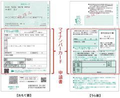写真：個人番号カード交付申請書兼電子証明書発行申請書