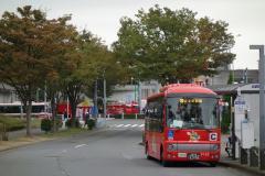 写真:総合体育館バス停付近