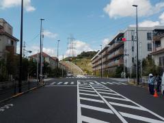 写真：日大グラウンド前交差点信号機
