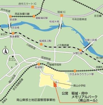 地図:南山ホールへの案内図