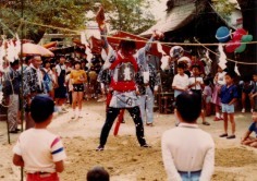 写真：青渭神社祭礼の様子