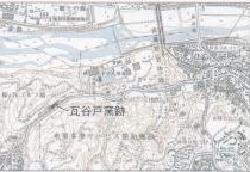 地図:瓦谷戸窯跡の位置