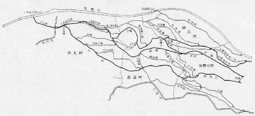 写真：大丸用水の水路図