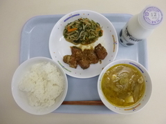 写真：5月8日の給食