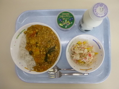 写真：10月10日の給食