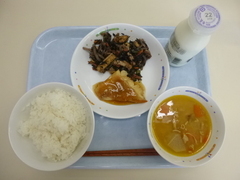 写真：10月18日の給食