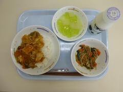 写真：2月13日の給食