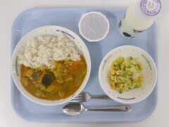 写真:10月7日の給食