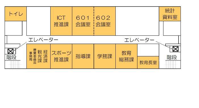 イラスト：6階の配置図
