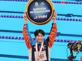 写真：代表内定の柳沢選手