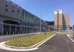 写真:駅北側の整備状況