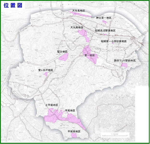 地図：事業完了位置図