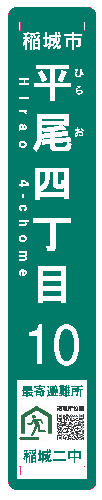 イラスト：街区表示板