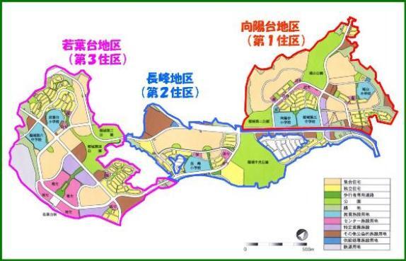 イラスト：稲城市ニュータウン全図