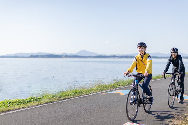 写真：サイクリングの様子