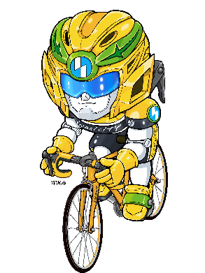 イラスト：自転車にのるペダリオン