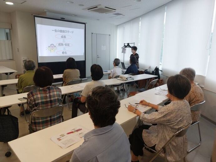 写真:栄養講座の様子