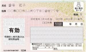 写真:マイナンバーカード