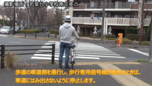 画面:行人过马路时遵循的信号灯 说明视频
