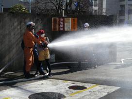 照片:放水训练的情况