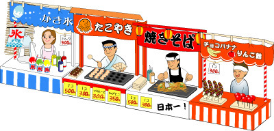 插图:摊位