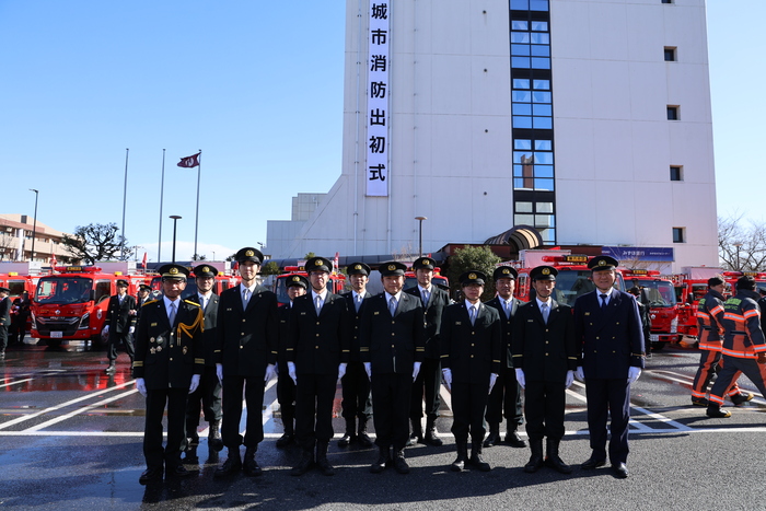 Photo: Fire Brigade Member with 8 Years of Service