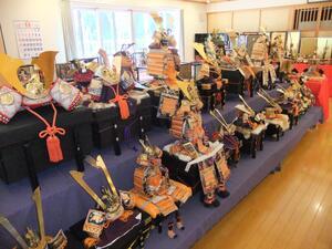 Photo: Displayed armor and helmets