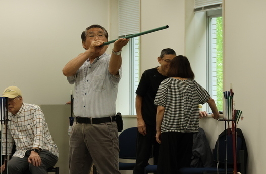 Photo of Mr. Ishikawa practicing