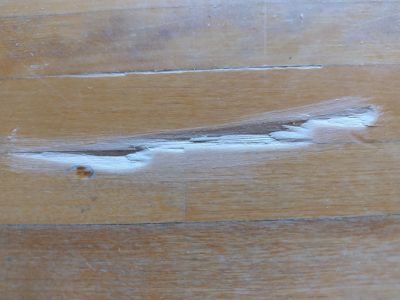 Details After Floor Surface Stripping