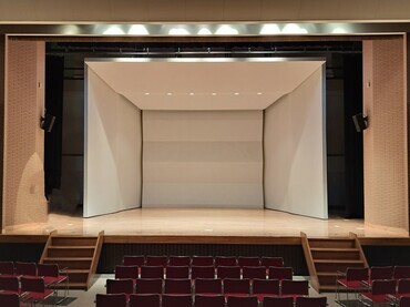 Central Community Center Hall: During Installation of Reflector Panels