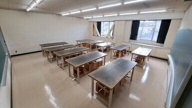 Community Center Lecture Room Photo From Front to Diagonal Back