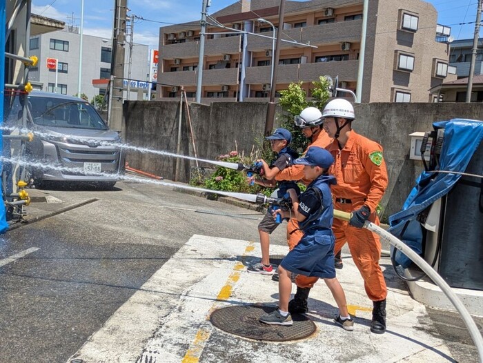 ALT: Scenes from the Junior Firefighting Club activities