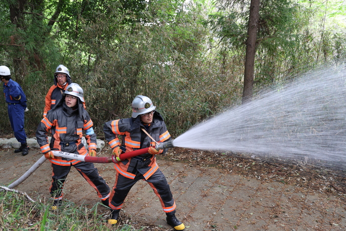 Foto: situación de la descarga de agua