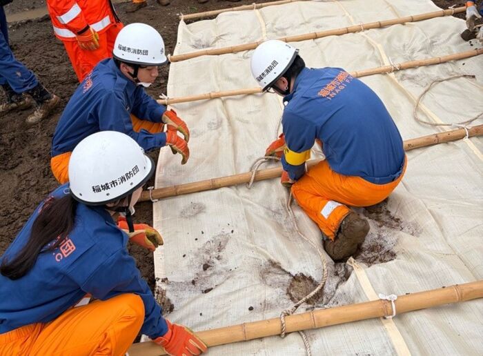 Foto: Método de colocación de lonas