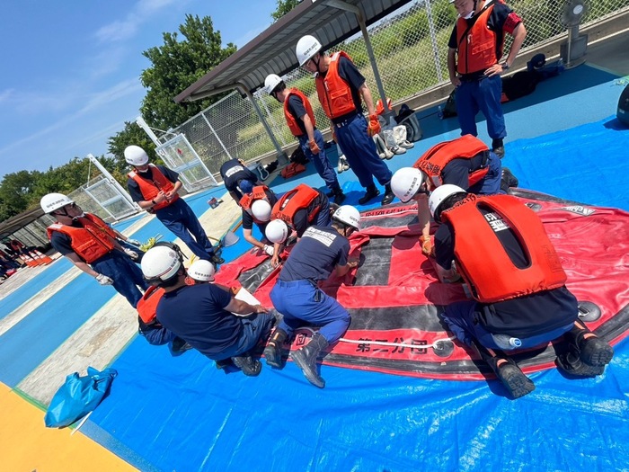 Foto: Estado del entrenamiento de montaje de botes