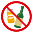 Ilustración: Alcohol NO