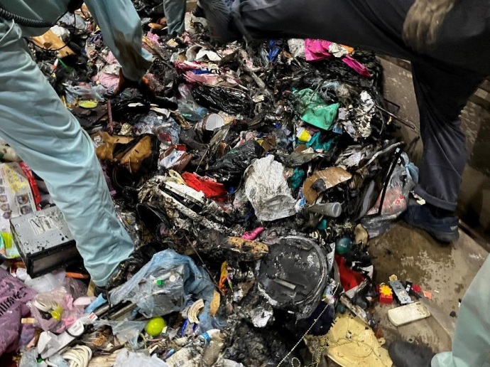Fotos de basura quemada