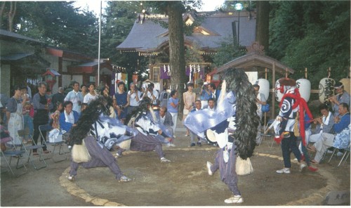 画像　穴澤天神社獅子舞（市指定文化財）