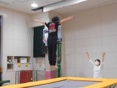 사진: 트램폴린 교실의 모습