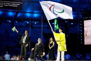 画像　リオ2016パラリンピック フラッグハンドオーバーセレモニーの様子