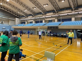 Foto: Jogo do Torneio de Boccia