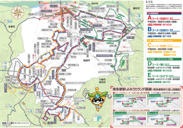 Foto: Mapa da rota do iBus (completo) folheto