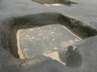 照片:古墳時代的房屋遺跡