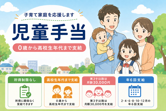 支持育兒家庭 兒童津貼 從0歲到高中生年齡皆可領取