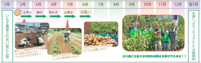照片:年度的課程時間表