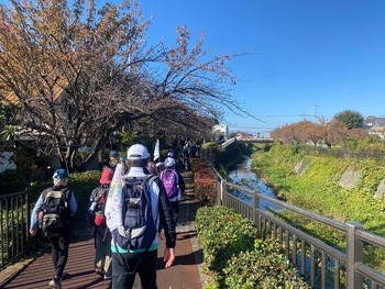 照片：銀髮健行的情況